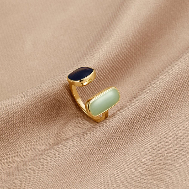 ECHO | MODERN TWO-TONE STATEMENT RING