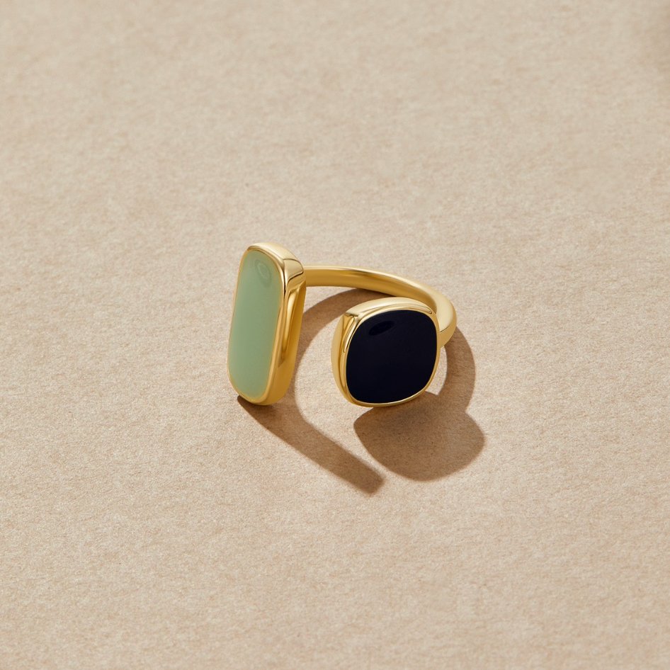 ECHO | MODERN TWO-TONE STATEMENT RING