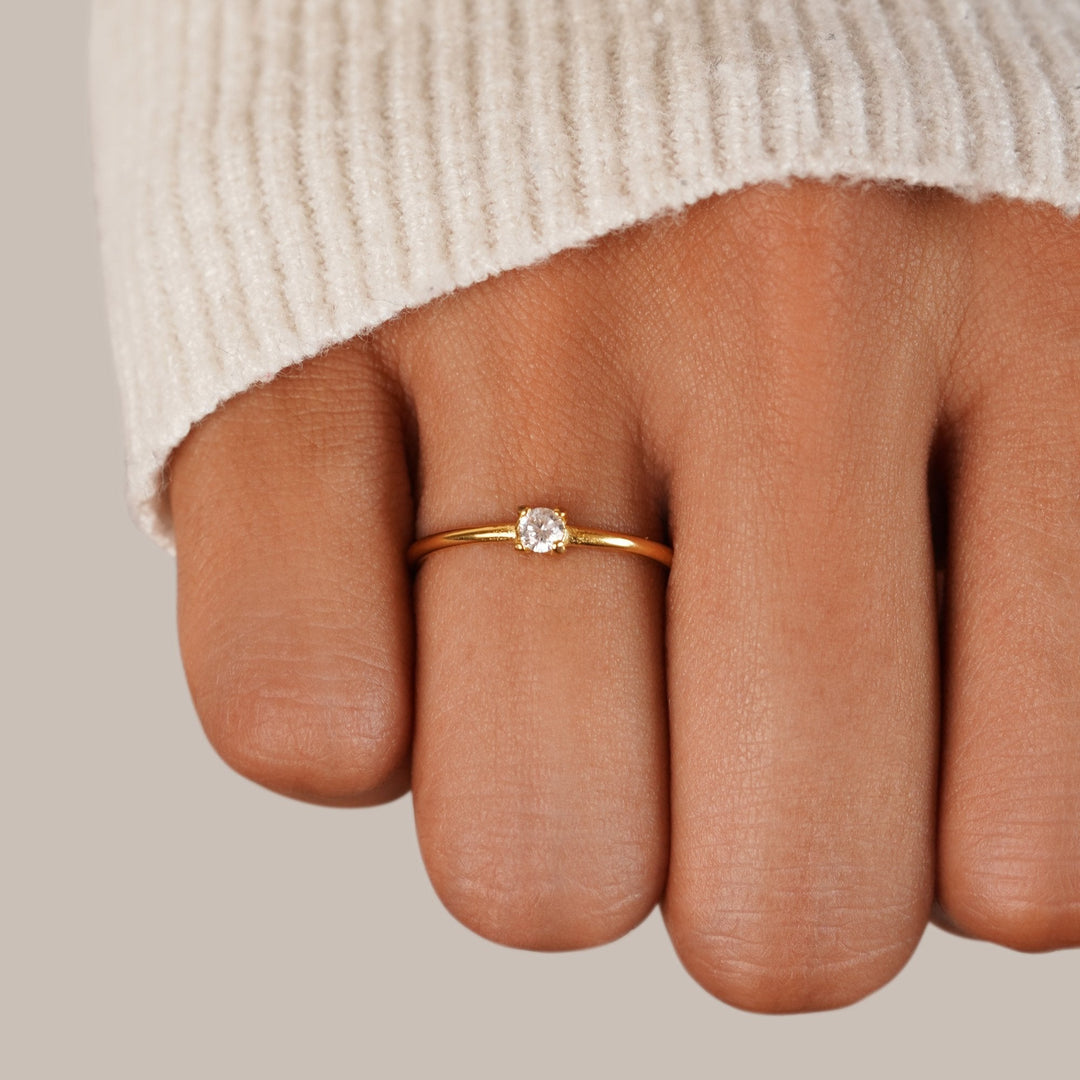 BIRTHSTONE GOLD RING