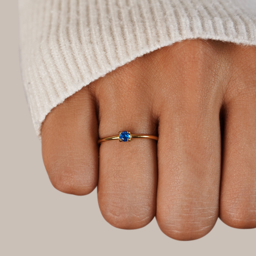 BIRTHSTONE GOLD RING