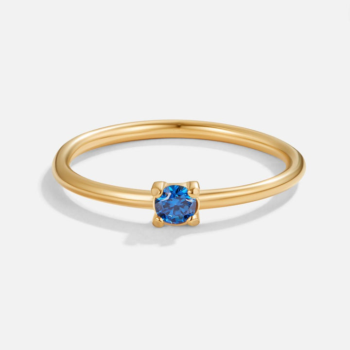 BIRTHSTONE GOLD RING