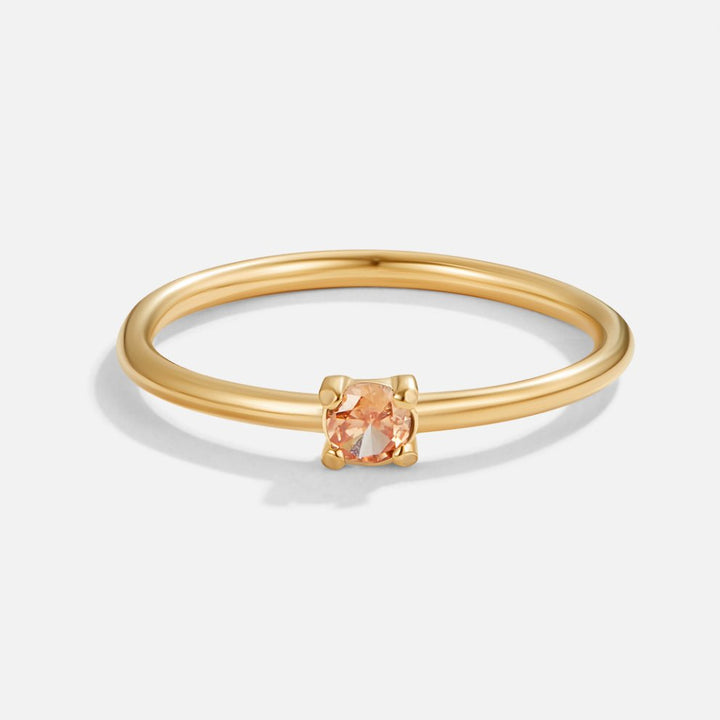 BIRTHSTONE GOLD RING