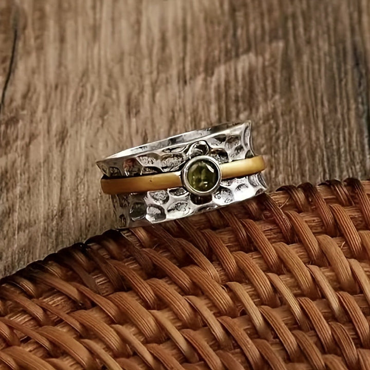 OLIVINE | EARTH-TONE GREEN GEM RING
