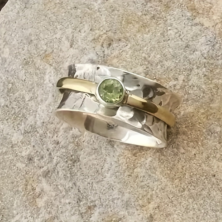 OLIVINE | EARTH-TONE GREEN GEM RING