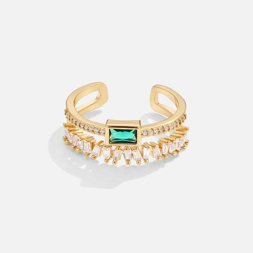 LUSTRE | LUX GOLD CRYSTAL RING
