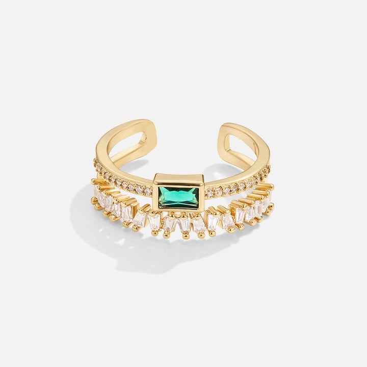 LUSTRE | LUX GOLD CRYSTAL RING
