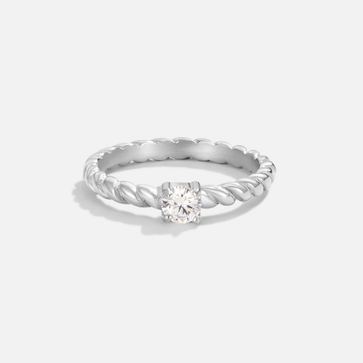 TWISTA | ELEGANT SILVER TWIST RING
