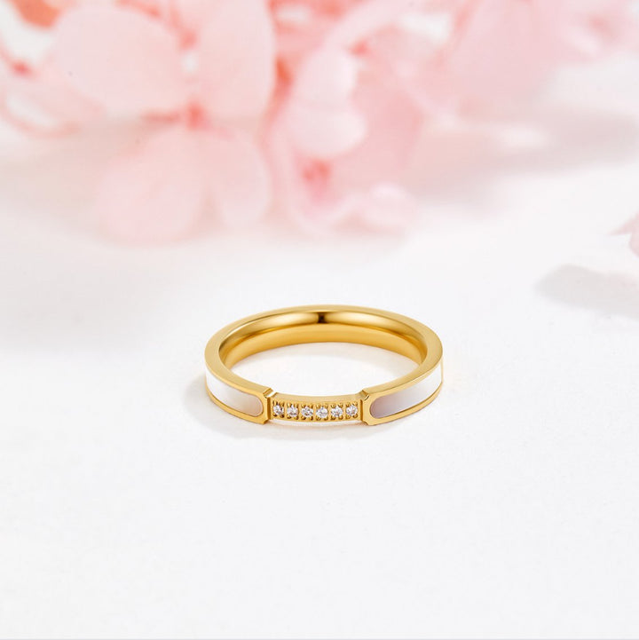 IVORYA | MINIMAL LUXE INLAY RING