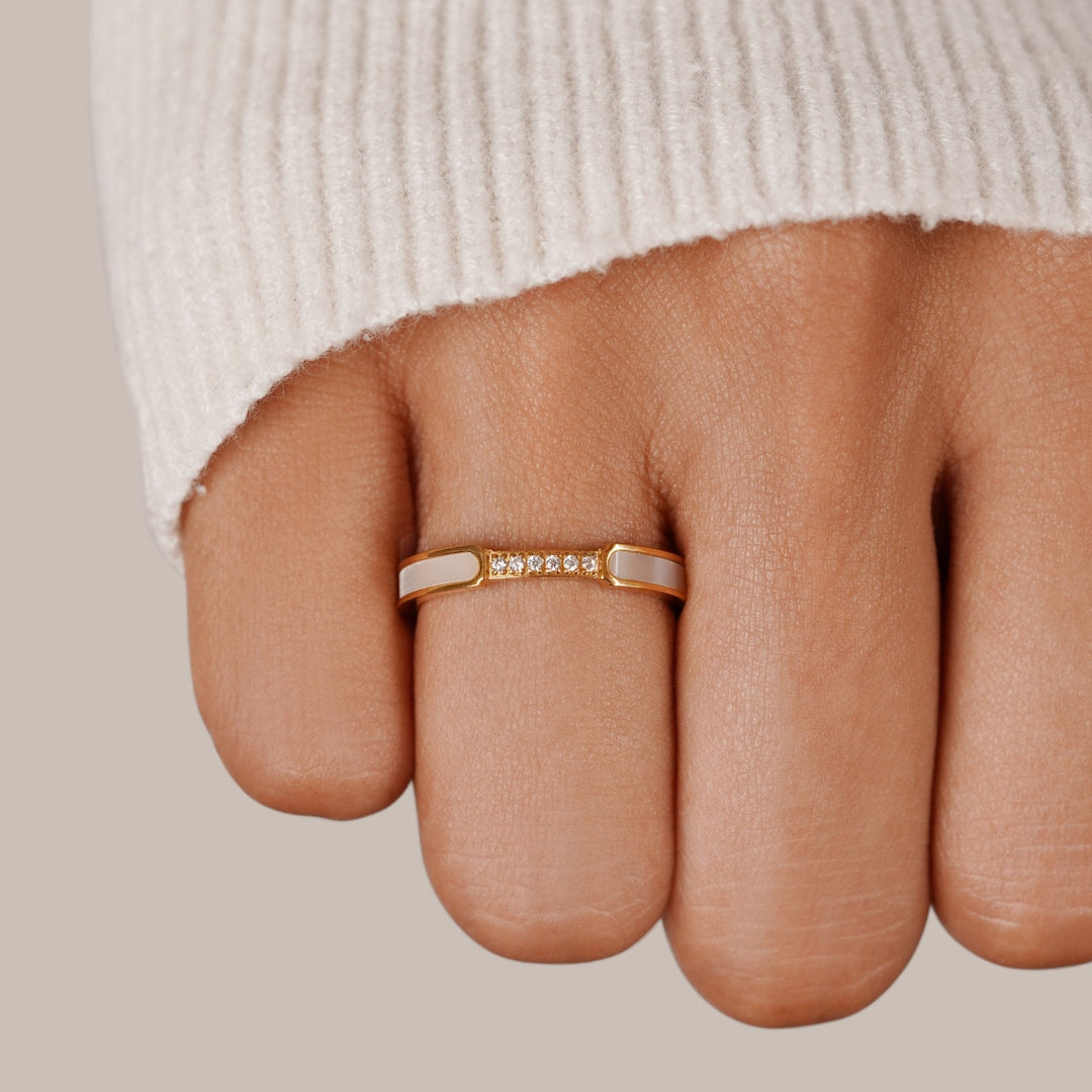 IVORYA | MINIMAL LUXE INLAY RING
