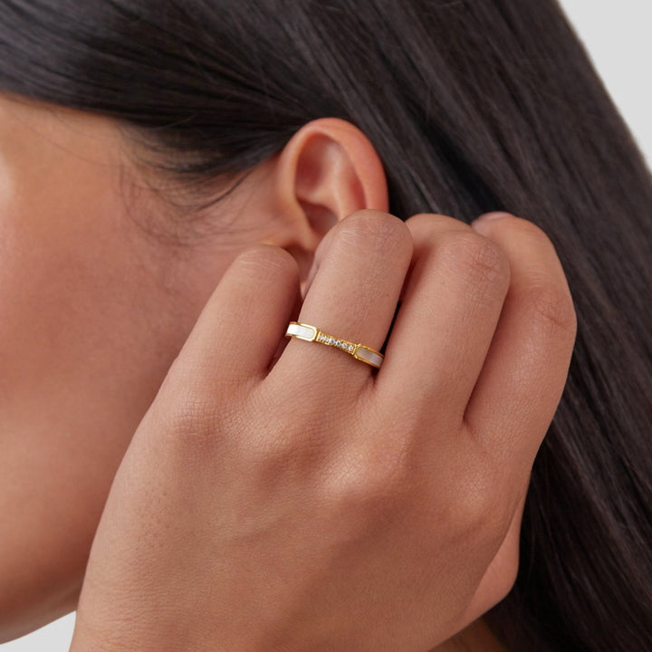 IVORYA | MINIMAL LUXE INLAY RING